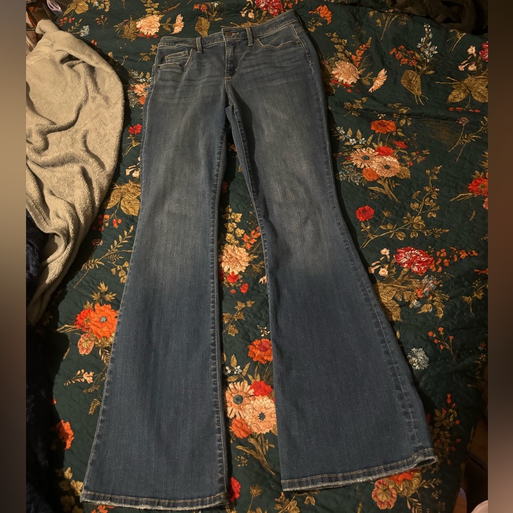 Universal Thread High-Rise Flare Jeans, 8/29R, Medium Blue